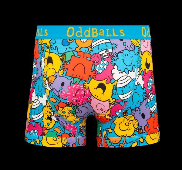 Mr Men Multi - Mens Cotton Boxer Shorts