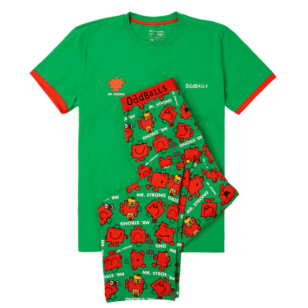 Mr Strong  - Men's Long Pyjamas Set (T-Shirt & Trousers)