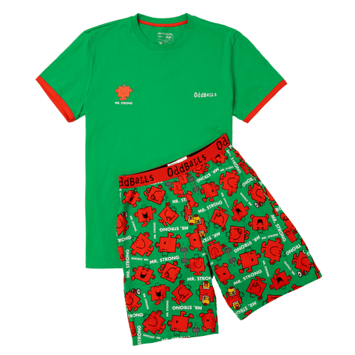 Mr Strong - Men's Short Pyjamas Set (T-Shirt & Shorts)