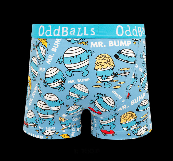 Mr Bump  - Mr Men - Mens Cotton Boxer Shorts