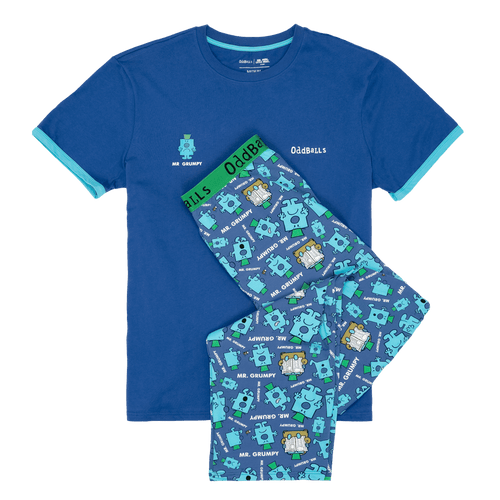Mr Grumpy - Men's Long Pyjamas Set (T-Shirt & Trousers)