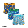 Mr Men Trio Bundle - Mens Boxer Shorts 3 Pack Bundle