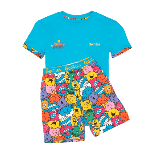 Mr Men Multi - Kids Short Pyjamas Set (T-Shirt & Shorts)
