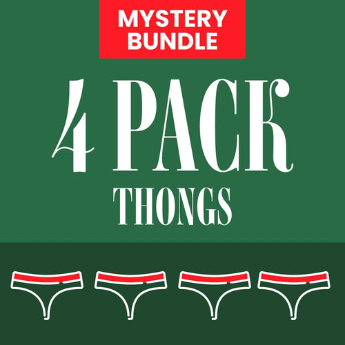 Ladies Thong Bundle - 4 Pack Mystery Box