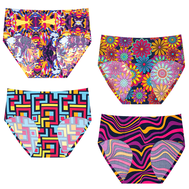 Magical Bundle - Ladies Seamless Full Briefs 4 Pack Bundle