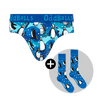 Penguins Bundle - Mens Cotton Briefs & Matching Socks