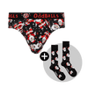 Disco Santa Bundle - Mens Cotton Briefs & Matching Socks