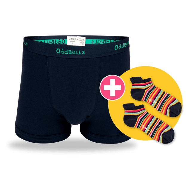 12 Month Pre-Paid: CLASSIC Subscription - MENS BOXER Shorts & Socks [G2]