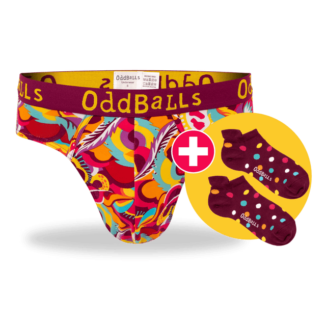 06 Month Pre-Paid: Mens Briefs & Free Socks - Monthly Subscription [G2]