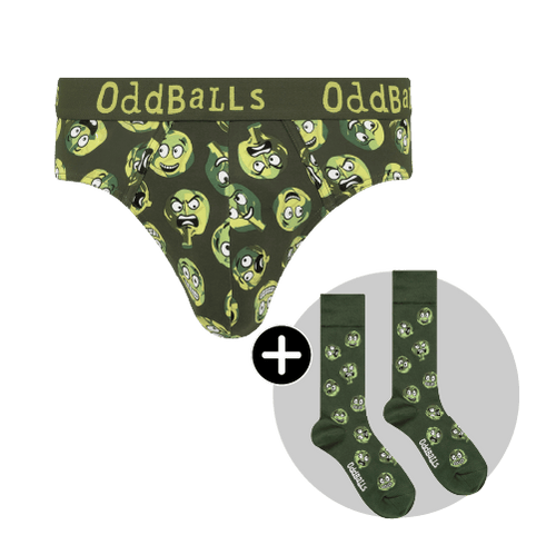 Sprout of Control Bundle - Mens Cotton Briefs & Matching Socks