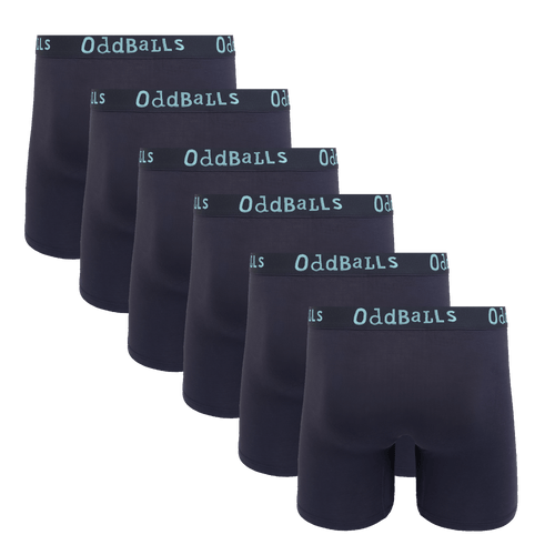 Midnight Bundle - Mens Bamboo Boxer Shorts 6 Pack Bundle
