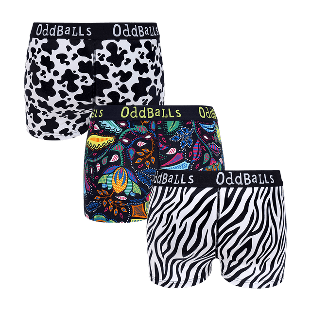 Animal Mini Bundle - Ladies Boxers 3 Pack Bundle