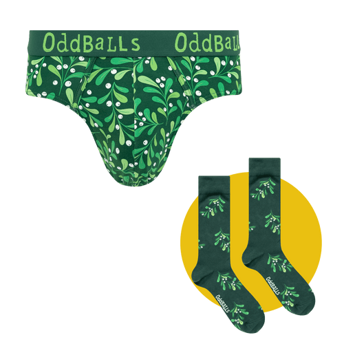 Mistletoe Bundle - Mens Briefs & Sock