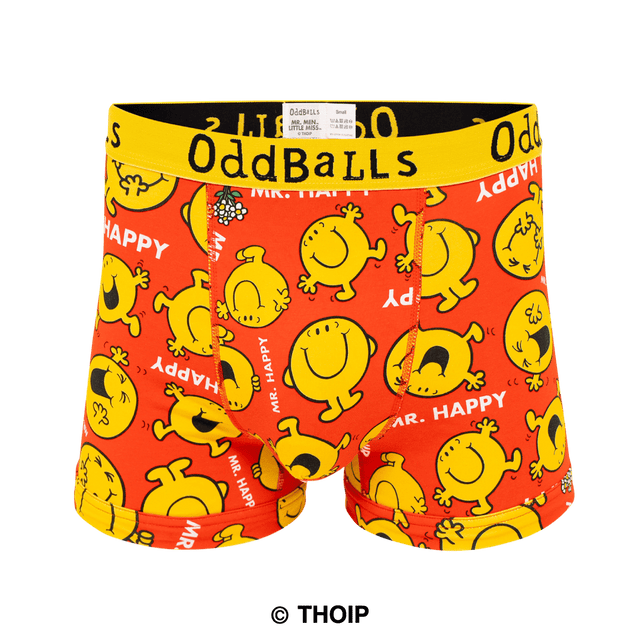 Mr Happy  - Mr Men - Mens Boxer Shorts