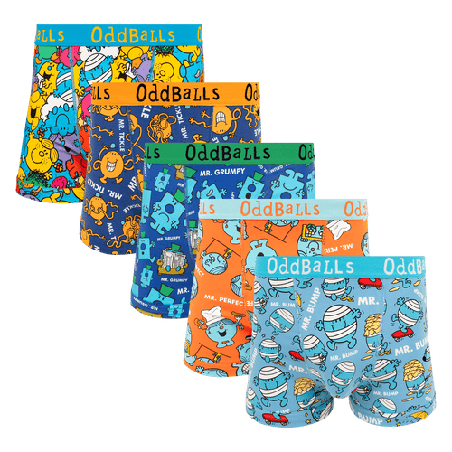 Mr Men Bundle - Mens Boxer Shorts 5 Pack