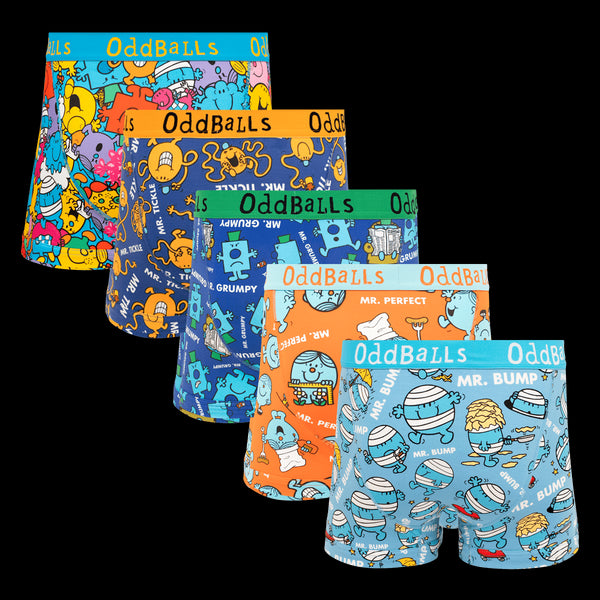 Mr Men Bundle - Mens Boxer Shorts 5 Pack