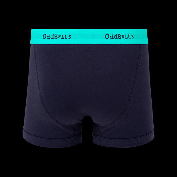 Navy & Bluebell - Mens Cotton Boxer Shorts