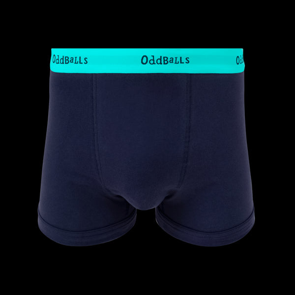 Navy & Bluebell - Mens Cotton Boxer Shorts