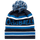 Navy / Blue / White - Bobble Hat