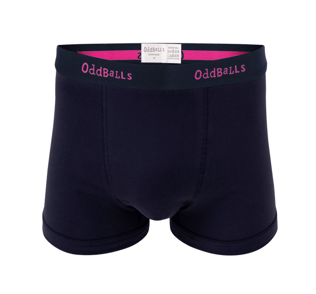 Navy/Pink OddBalls - Vodafone - Mens Boxer Shorts