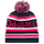 Navy / Pink / White - Bobble Hat