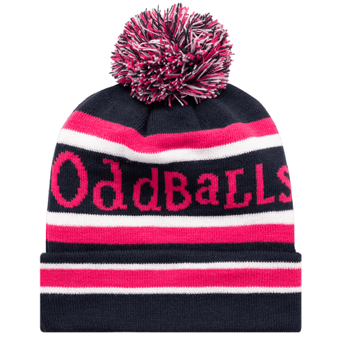Navy / Pink / White - Bobble Hat