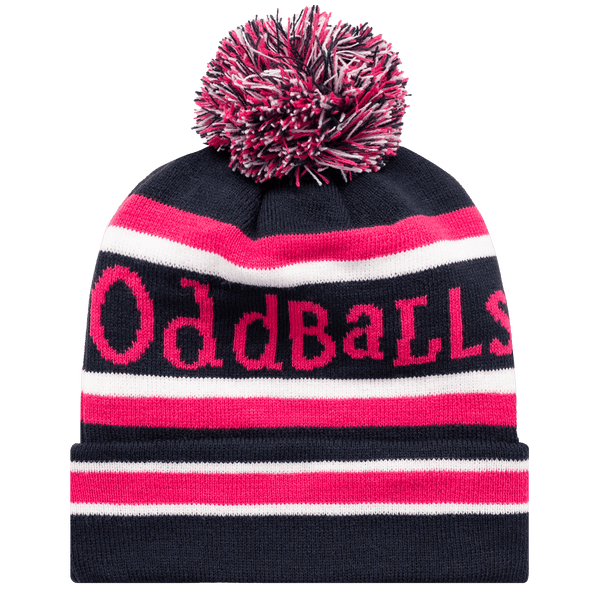 Navy / Pink / White - Bobble Hat