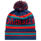 Navy / Red / Green- Bobble Hat