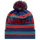 Navy / Red / Green- Bobble Hat