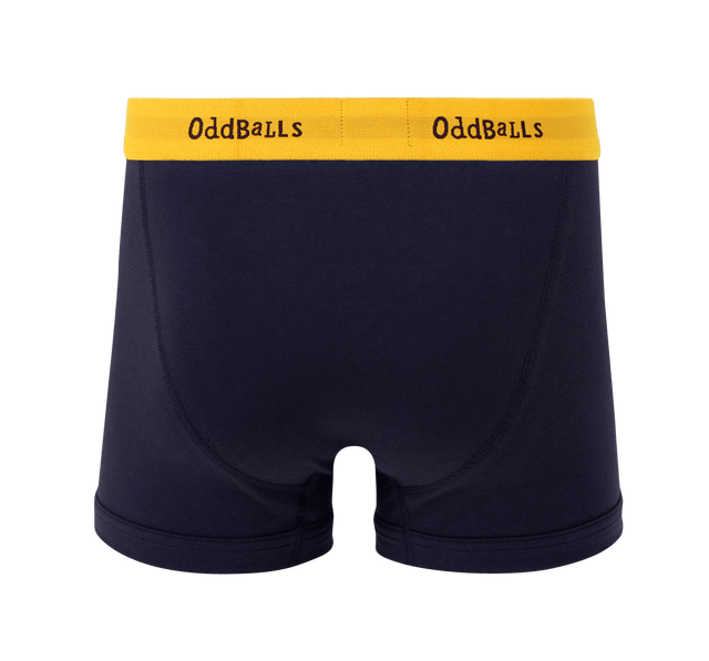 Navy/Yellow - Vodafone - Mens Boxer Shorts