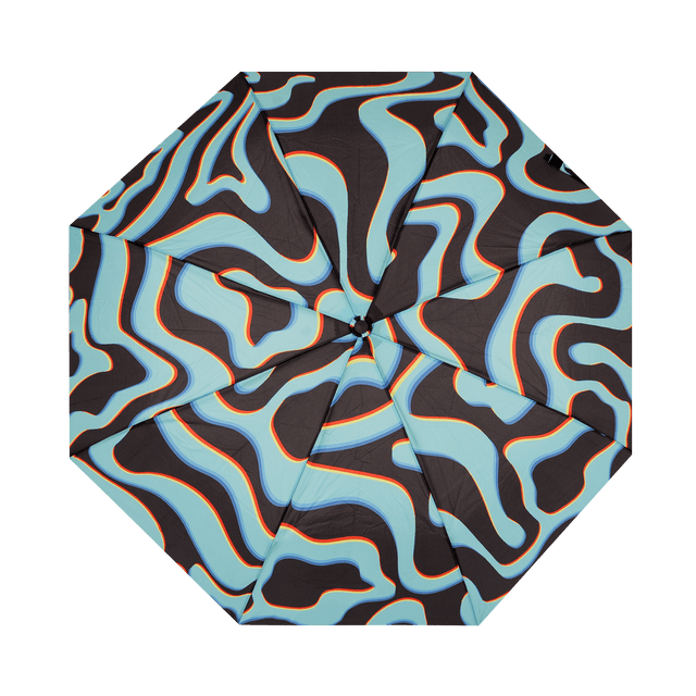 Neon Waves - Fold Umbrella