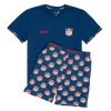 NFL Blue - Men's Short Pyjamas Set (T-Shirt & Shorts)