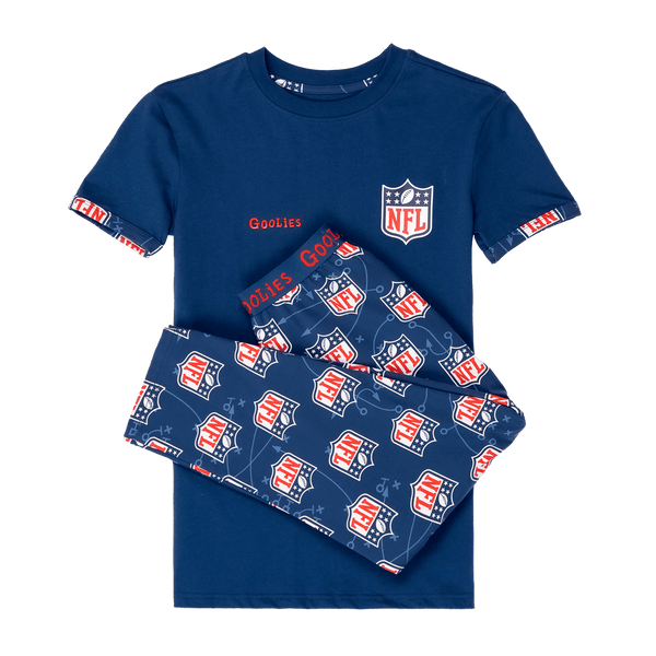 NFL Blue - Kids Long Pyjamas Set (T-Shirt & Trousers)
