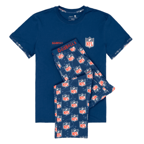 NFL Blue - Men's Long Pyjamas Set (T-Shirt & Trousers)