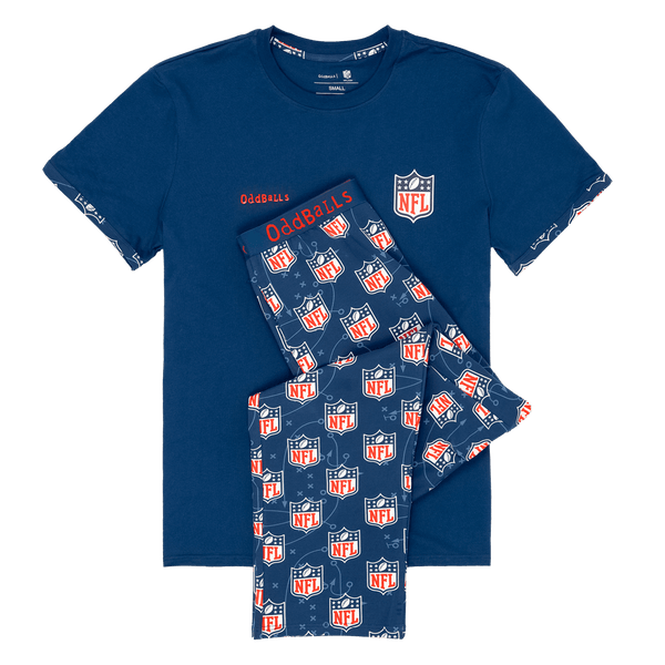 NFL Blue - Men's Long Pyjamas Set (T-Shirt & Trousers)