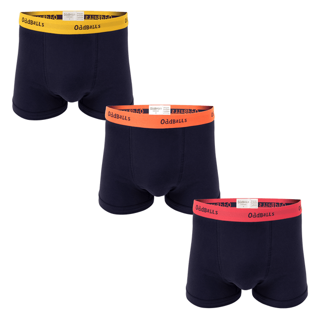 Navy Classics Bundle - Mens Boxer Shorts 3 Pack Bundle