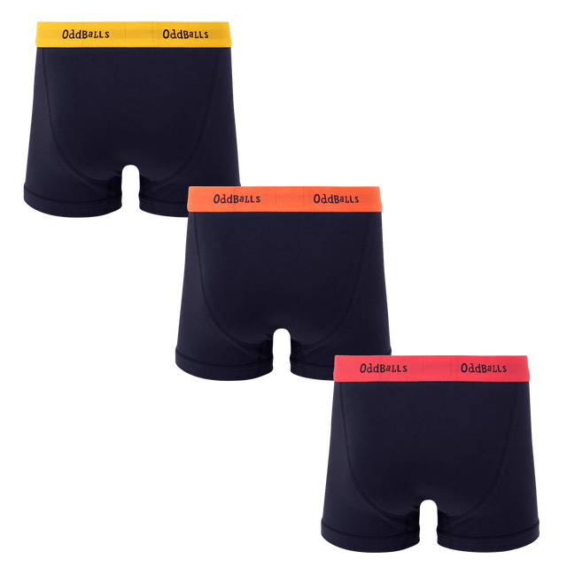 Navy Classics Bundle - Mens Boxer Shorts 3 Pack Bundle