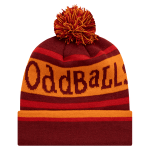 Burgundy | Orange | Red - Bobble Hat