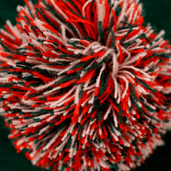 Green | White | Cherry - Bobble Hat