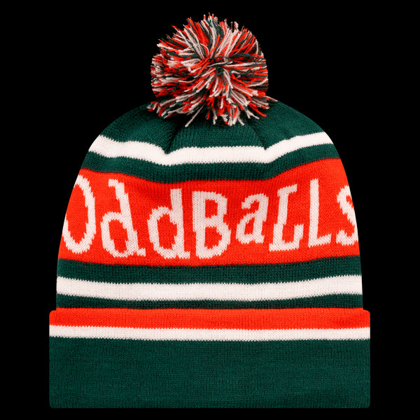 Green | White | Cherry - Bobble Hat