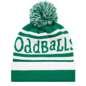 Green | White - Bobble Hat