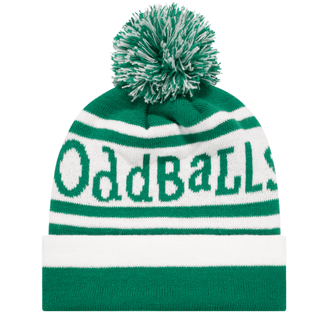 Green | White - Bobble Hat