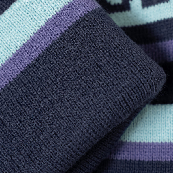 Obble Charcoal | Mint | Purple - Bobble Hat