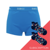 Women's Plain Cotton Boxer Shorts Subscription - Monthly (Free Socks + Free Delivery!)