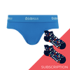 Women's Plain Brief Knickers Subscription - Monthly (Free Socks + Free Delivery!)