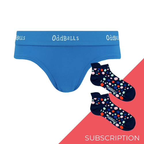 Women's Plain Brief Knickers Subscription - 6 Months Prepaid (Free Socks + Free Delivery!)