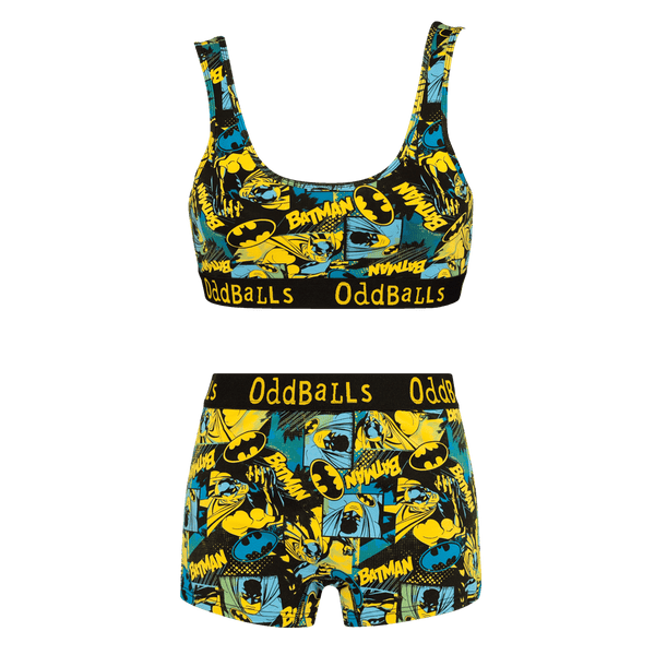 Batman Gotham Bundle - Womens Bralette & Boxers Matching Set