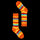 Orange Zig Zag - Socks
