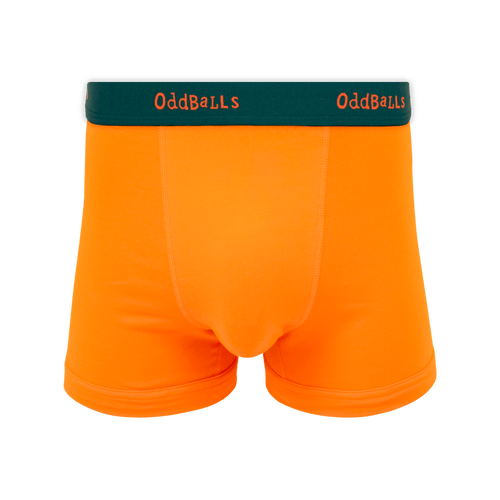 Orange & Evergreen - Mens Cotton Boxer Shorts