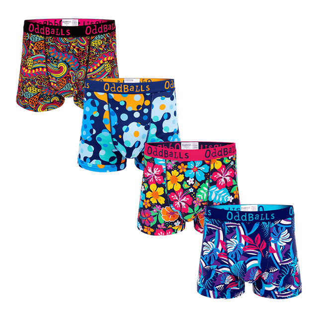Oceanic Bundle - Mens Boxer Shorts 4 Pack Bundle